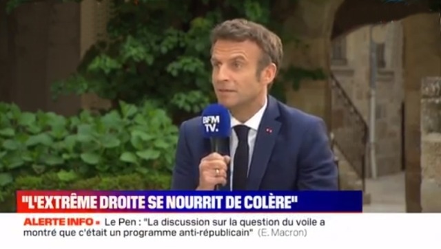 Macron appelle à voter pour lui afin d’éviter “une gueule de bois” aux Français