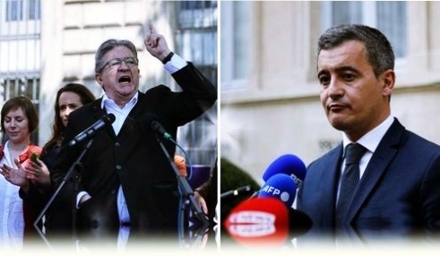 Darmanin et Mélenchon s’écharpent au sujet des violences à Paris