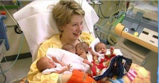 Une femme allemande donne naissance à des quadruplés à 65 ans !