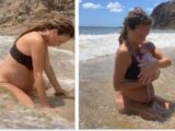 Cette maman a accouché de son bébé dans l'océan Pacifique et les photos sont à couper le souffle
