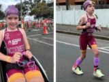 Cette petite fille atteinte de spina bifida réussit à terminer un triathlon alors qu'elle pensait ne jamais pouvoir marcher