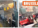 Des violences éclatent au coeur de Bruxelles: il y a de nombreux dégâts, la police se déploie