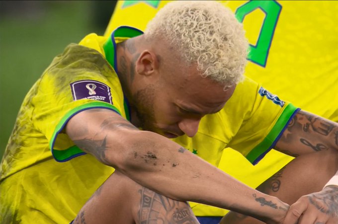 Neymar n'a pas pu cacher ses larmes après la victoire des Croates