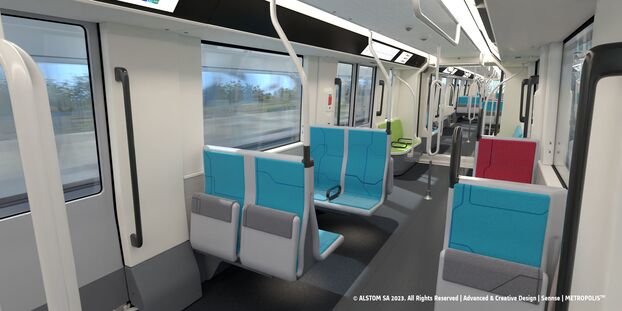 Voici l’intérieur des rames de la future ligne 18 du Grand Paris Express