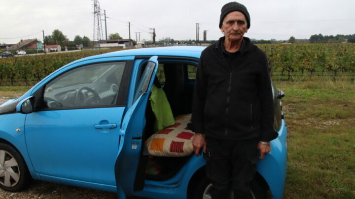 Langon : à 67 ans et sans solution d’hébergement, Armand vit dans sa voiture