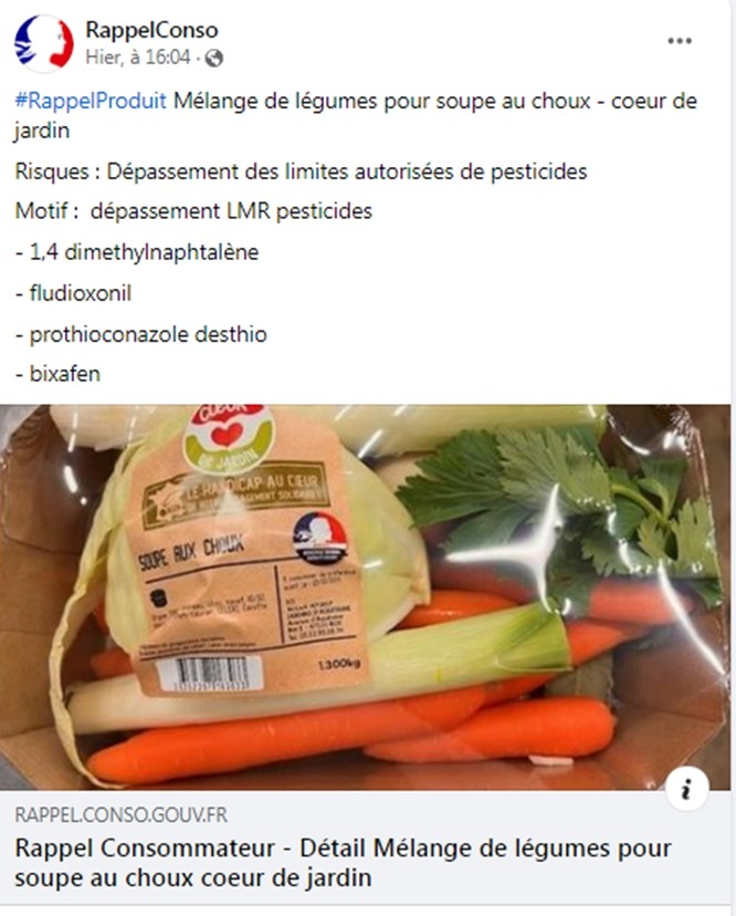 Leclerc rappelle dans toute la France des légumes contenant trop de pesticides